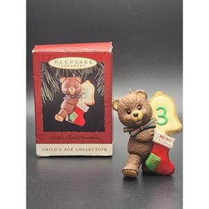 Vintage Christmas 1995 Hallmark Keepsake Child's Age Collection 3rd Christmas